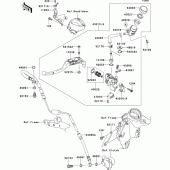 Схема вузла: Clutch master cylinder для Kawasaki ZX1400 ZZR1400 ABS