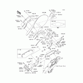 Схема вузла: Облицювальні елементи для Kawasaki VN1700 Vulcan 1700 Nomad