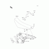 Схема вузла: Сидіння для Kawasaki KLX125 KLX125