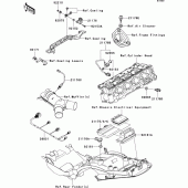 Схема вузла: Fuel injection для Kawasaki ZX1400 ZZR1400 ABS