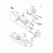 Схема вузла: Поворотники для Kawasaki KL110 KSR