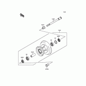 Схема узла: Переднее колесо для Kawasaki BJ250