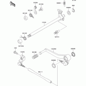 Схема узла: Переключатель передач для Kawasaki ZX600 Ninja ZX-6R