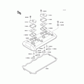 Схема узла: Клапанная крышка для Kawasaki ZX1100 GPZ1100