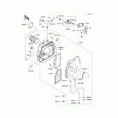 Схема узла: Воздушный фильтр для Kawasaki BJ250 250TR