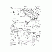 Схема вузла: Електроустаткування для Kawasaki VN1600 VN1600 Classic