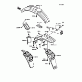 Схема вузла: Крило для Kawasaki KMX125