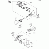 Схема вузла: Turn signal для Kawasaki VN750 VN750 Twin