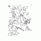 Схема вузла: Батарейний відсік для Kawasaki VN400 Vulcan