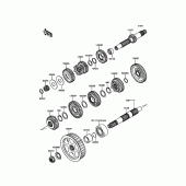 Схема узла: Трансмиссия для Kawasaki VN900 Vulcan 900 Custom