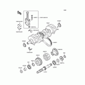 Схема узла: Коленчатый вал для Kawasaki ZR400 Zephyr