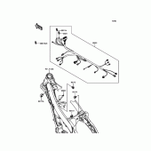 Схема вузла: Електроустаткування для Kawasaki KX250/ KX252 KX250F