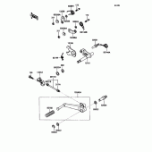 Схема узла: Переключатель передач для Kawasaki ZX1100 Ninja ZX-11