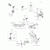 Схема узла: Замок зажигания для Kawasaki EX400 Ninja 400R