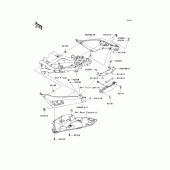 Схема вузла: Облицювальні елементи (хвіст) для Kawasaki EX400 Ninja 400R