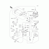 Схема вузла: Fuel evaporative system(ca) для Kawasaki EX500 GPZ500S