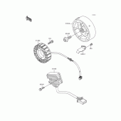 Схема узла: Генератор для Kawasaki KLE500