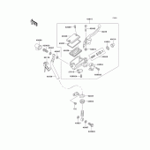 Схема вузла: Передній гальмівний циліндр Kawasaki ER500 ER-5