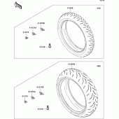 Схема узла: Шины для Kawasaki ZX1000 Ninja ZX-10R ABS