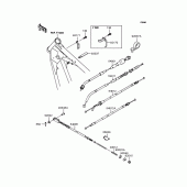 Схема вузла: Троси для Kawasaki BN125 Eliminator