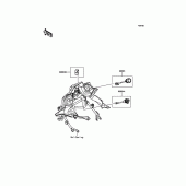Схема узла: Аксессуары(DC Output etc.) для Kawasaki KLE650 Versys 650