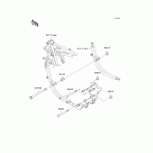 Схема вузла: Кріплення для Kawasaki EX500 GPZ500S