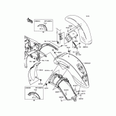Схема узла: Крыло для Kawasaki VN900 Vulcan 900 Classic