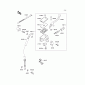 Схема вузла: Передній гальмівний циліндр Kawasaki EX250 Ninja 250