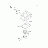 Схема вузла: Циліндр & Поршень для Kawasaki KLX300R