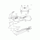 Схема вузла: Decals(blue)(ex500-d7) для Kawasaki EX500 GPZ500S