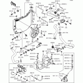 Схема вузла: Радіатор (1/2) для Kawasaki ZX600 Ninja ZX-6R