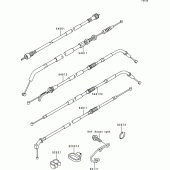 Схема вузла: Троси для Kawasaki ZR750 ZR-7