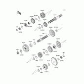 Схема вузла: Трансмісія для Kawasaki VN1700 Vulcan 1700 Voyager Custom ABS