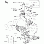 Схема вузла: Паливний бак(1/2) для Kawasaki ZG1400 1400GTR ABS