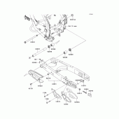 Схема узла: Задний рычаг (Маятник) для Kawasaki KLX140 KLX140L