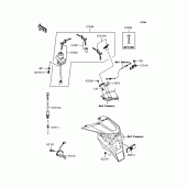 Схема вузла: Замок запалювання для Kawasaki ZR750 Z750