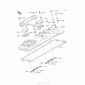 Схема узла: Клапанная крышка для Kawasaki ZG1400 Concours 14 ABS
