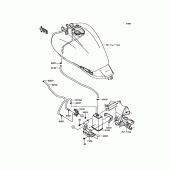 Схема вузла: Fuel Evaporative System для Kawasaki EN650 Vulcan S ABS