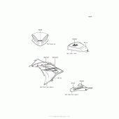 Схема вузла: Decals (White)(Ahf) для Kawasaki EX300 Ninja 300