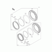 Схема вузла: Шина для Kawasaki KLE250 Versys-X 250 ABS