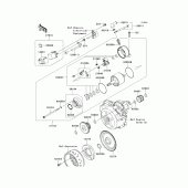 Схема вузла: Starter motor(daf/dbf) для Kawasaki KLX125 D-Tracker