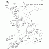 Схема вузла: Headlight(s) для Kawasaki ZR1100 ZRX1100