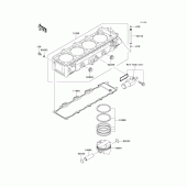 Схема узла: Цилиндр & Поршень для Kawasaki ZX900 Ninja ZX-9R