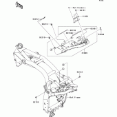 Схема узла: Battery case для Kawasaki ZR750 Z750