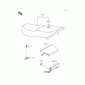 Схема узла: Сиденье для Kawasaki ZX600 Ninja ZX-6