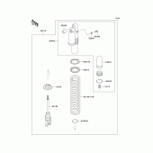 Схема вузла: Амортизатор для Kawasaki KLX250 KLX250R