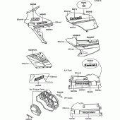 Схема вузла: Decals(1/2)(ebony/white)(zx1000-b3) для Kawasaki ZX1000 ZX-10