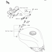Схема вузла: Steering damper для Kawasaki ZX1000 Ninja ZX-10R