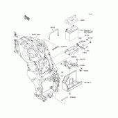 Схема вузла: Battery case для Kawasaki ZX1400 Ninja ZX-14