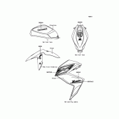 Схема вузла: Decals(Graystone) для Kawasaki ER300 Z300 ABS